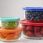Pyrex Simply Store Glass Food Storage Containers on a Table