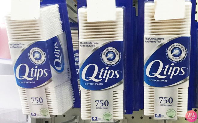 Q Tips Cotton Swabs 750 Count Box