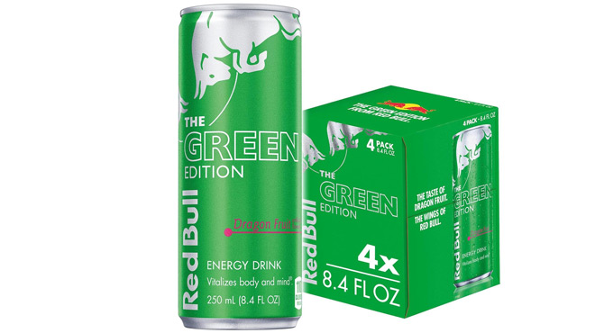Red Bull Green Edition Dragon Fruit Energy Drink 4 ct