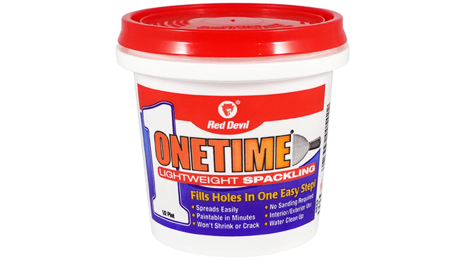 Red Devil Onetime Lightweight Spackling Paste Half Pint Red Devil Onetime Lightweight Spackling Paste Half Pint