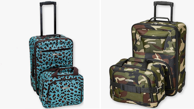 Rockland 2 Piece Fashion Softside Upright Luggage Set