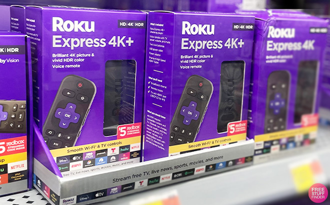 Roku Express 4K Streaming Player in Store