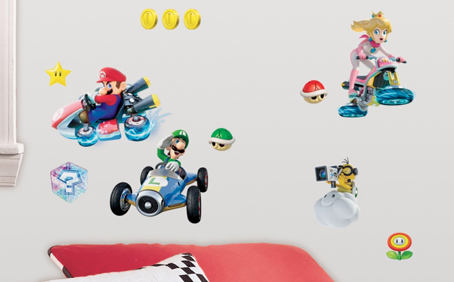 RoomMates RMK2728SCS Nintendo Mario Kart 8 Peel and Stick Wall Decals