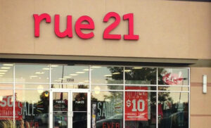 Rue21 Storefront and Sign