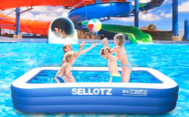 SELLOTZ Inflatable Pool for Kids and Adults