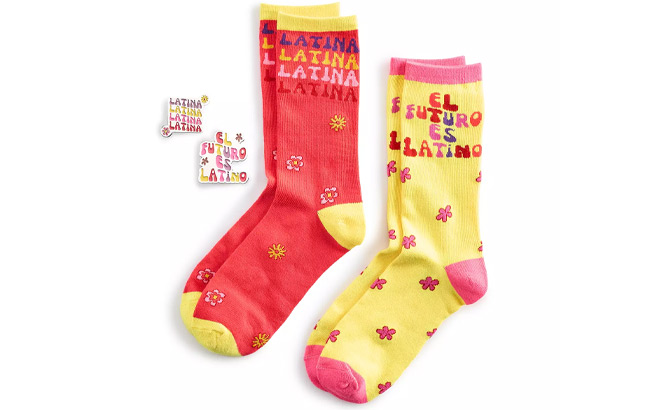 Sabor Latinx Latina El Futuro Es Latino Sock Pin Bundle Sabor Latinx Latina El Futuro Es Latino Sock Pin Bundle