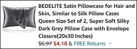 Satin Pillowcase Checkout