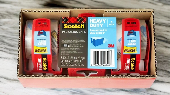 Scotch Heavy Duty Packaging Tape 3 Pack