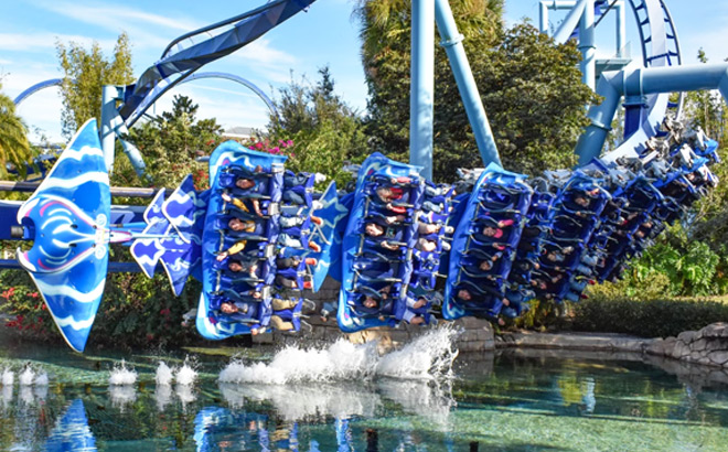 SeaWorld Orlando Roller Coaster Ride