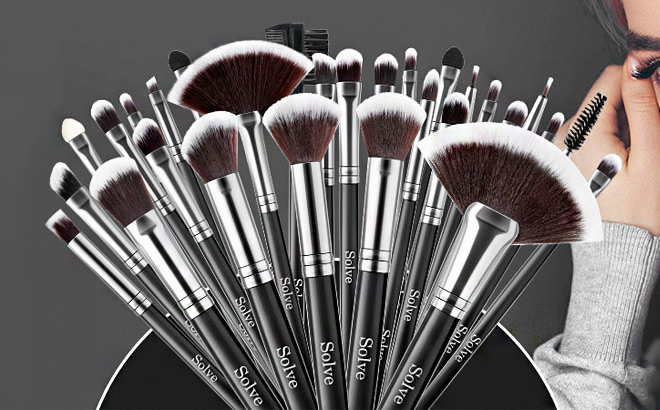 Solve 32 Piece Makeup Brush Set