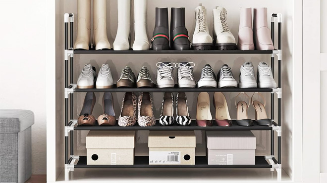 Songmics 4 Tier Shoe Rack Songmics 4 Tier Shoe Rack