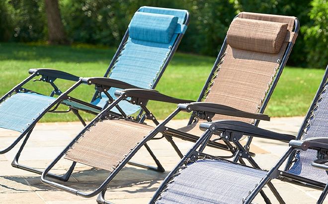 Sonoma Goods For Life XL Zero Anti Gravity Patio Lounge Chairs
