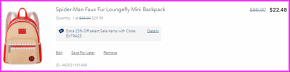 Spider Man Faux Fur Loungefly Mini Backpack Checkout Screen Spider Man Faux Fur Loungefly Mini Backpack Checkout Screen