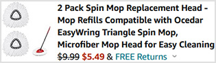 Spin Mop Replacement Head Screenshot