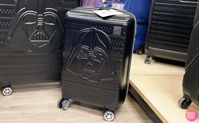 Star Wars Darth Vader 21 Inch Carry On Hardside Spinner Luggage on Store Shelf
