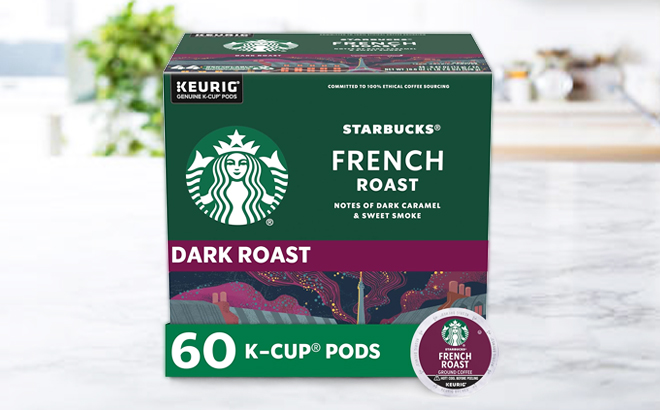 Starbucks K Cup Coffee Pods Dark Roast Coffee French Roast