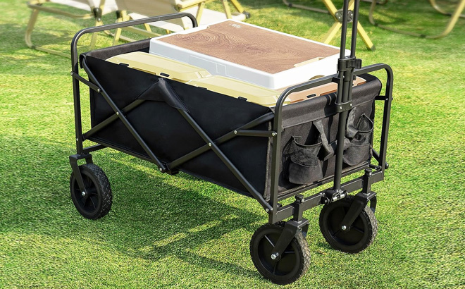Sweetcrispy Collapsible Foldable Wagon Cart
