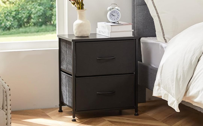 Sweetcrispy Nightstand with 2 Storage Drawers Sweetcrispy Nightstand with 2 Storage Drawers