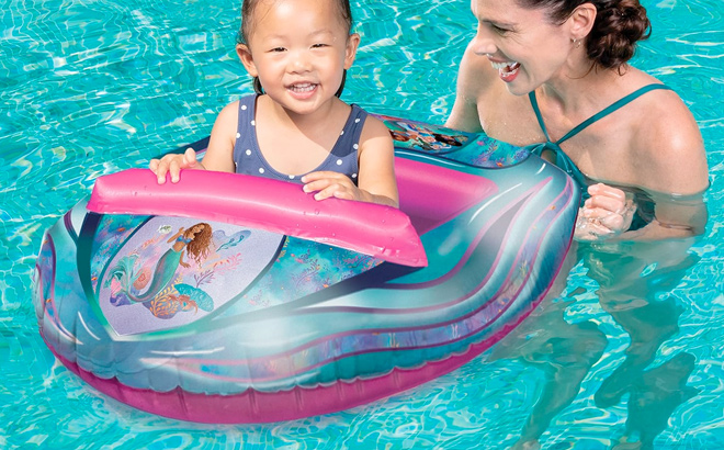 Swimways The Little Mermaid Inflatable Water Boat Vehicle