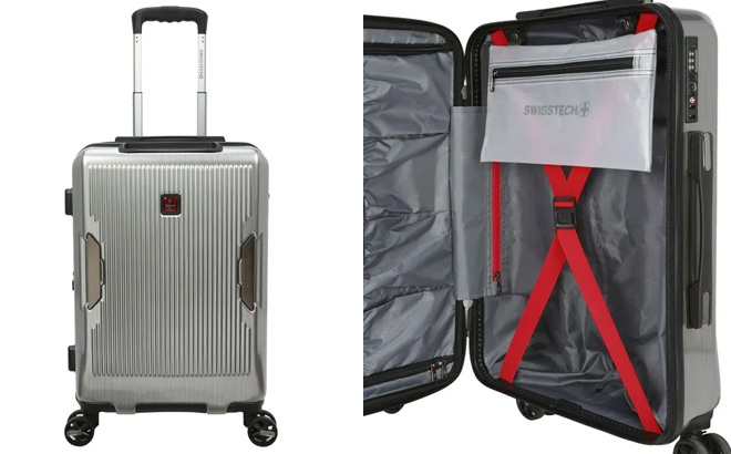 Swiss Tech 21 Inch Grey Hardside Luggage
