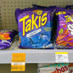 Takis Blue Heat Tortilla Chips on Shelf