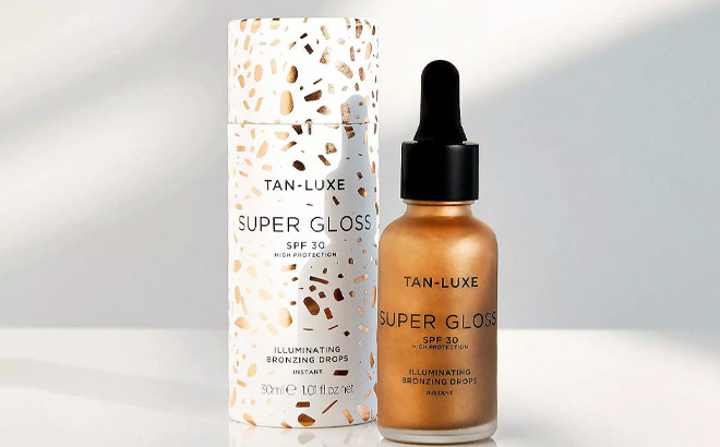 Tan Luxe Super Gloss Instant Bronzing Face Drops with SPF 30