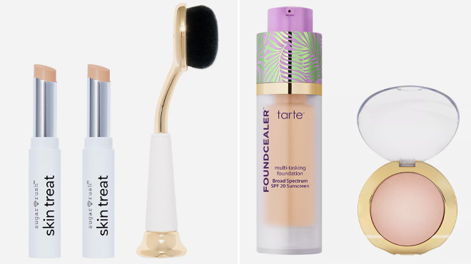 Tarte Concealer Duo with Brush and Tarte Foundation with Glow Powder