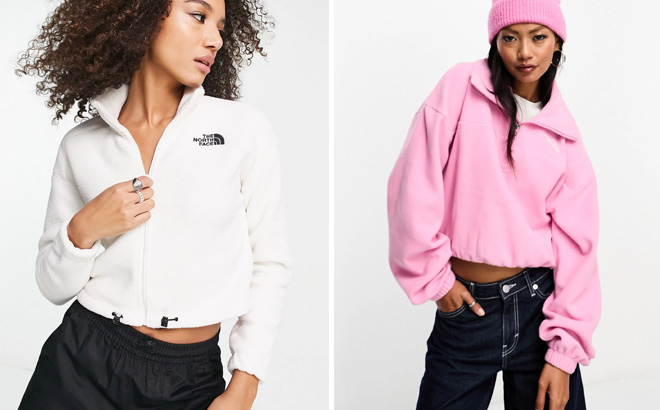 The North Face Shispare cropped full zip fleece