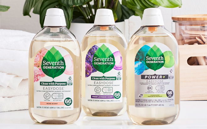 Three Seventh Generation Laundry Detergent