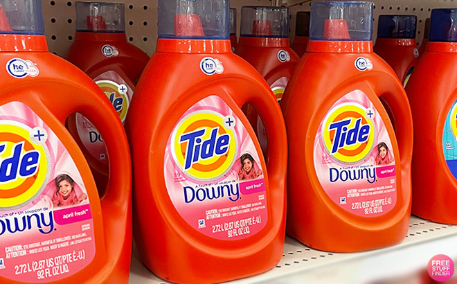 Tide with Downy Laundry Detergent Liquid Soap in April Fresh Scent
