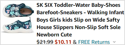 Toddler Water Shoes Checkout