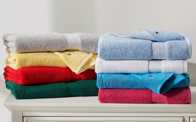 Tommy Hilfiger Cotton Bath Towels
