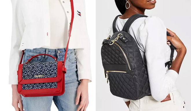 Tommy Hilfiger Lucia Logo Top Handle Crossbody and Charming Tommy Plus Backpack