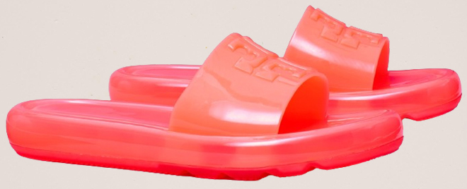 Tory Burch Bubble Jelly Sandals in Fluorescent Pink