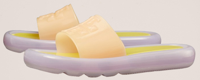 Tory Burch Bubble Jelly Sandals in Peach Citron