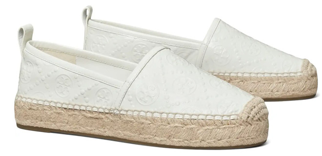 Tory Burch T Monogram Platform Espadrille