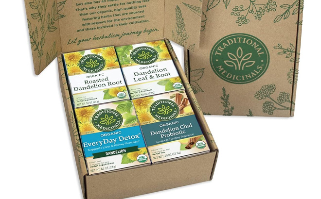 Traditional Medicinals Organic Detox Tea for Digestive Health 4 Pack