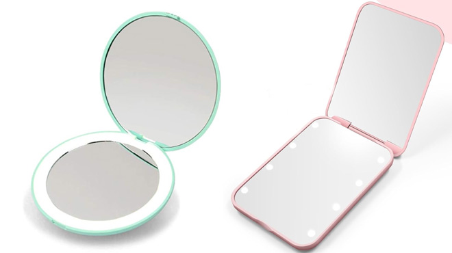 Travel Mirror with Lights