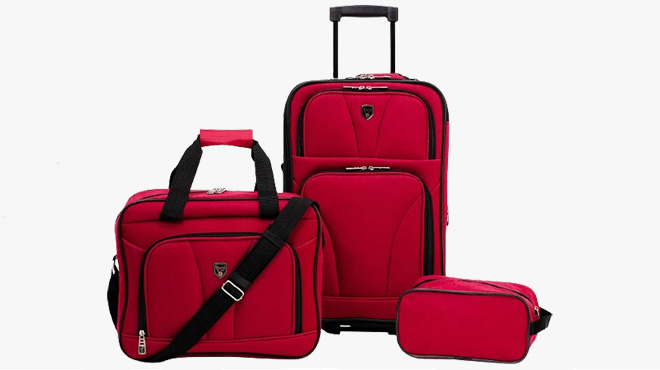 Travelers Club Bowman 3 Piece Expandable Luggage Set