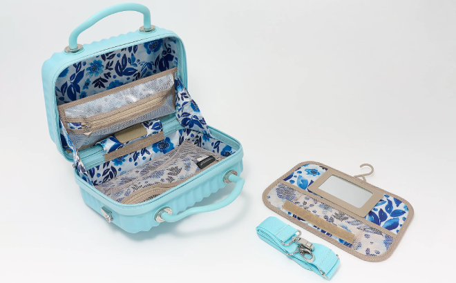 Triforce Monochrome Beauty Case with Crossbody Strap