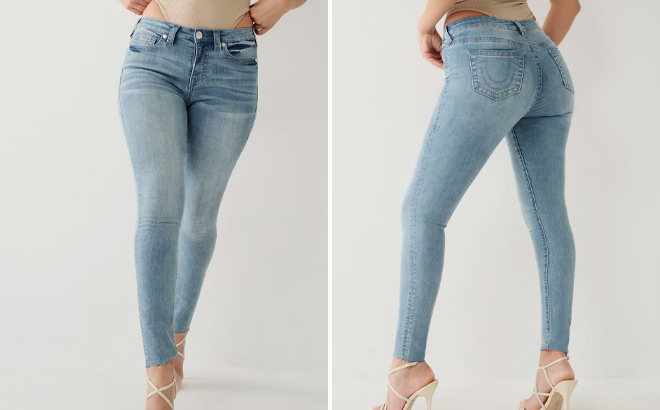 True Religion Womens Jennie Curvy Skinny Jeans