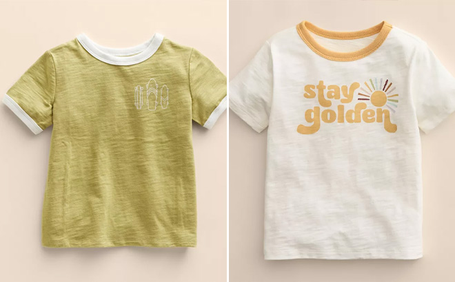 Two Baby Toddler Little Co by Lauren Conrad Organic Graphic Tees