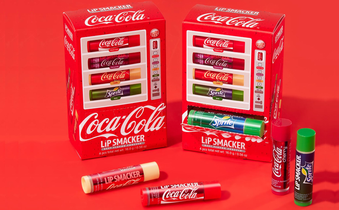 Two Lip Smacker Coca Cola Lip Balm Vending Machines
