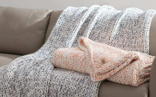 Two UGG Eloise Throw Blankets