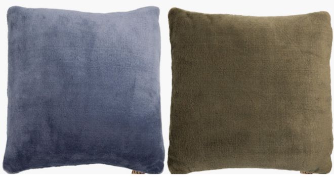 Two Whistler Plush Throw Pillows