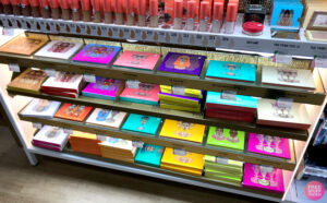 Various Juvias Place Makeup on Shelves