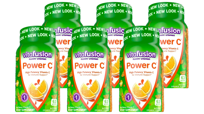 Vitafusion Power C Gummy Immune Support Vitamin C Six 63 Count Bottles