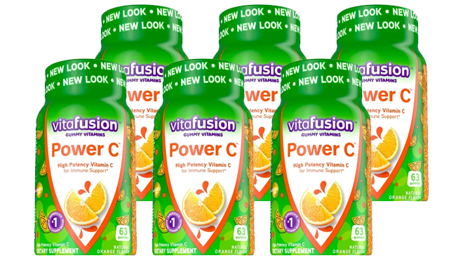 Vitafusion Power C Gummy Immune Support Vitamin C Six 63 Count Bottles Vitafusion Power C Gummy Immune Support Vitamin C Six 63 Count Bottles