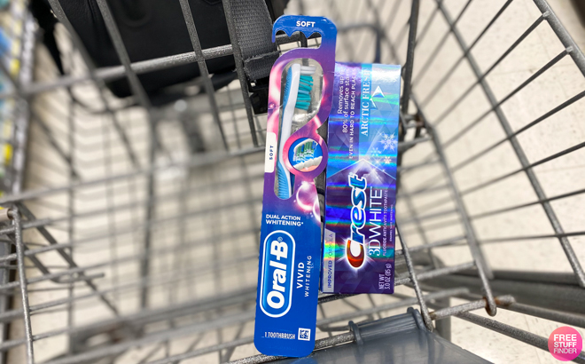 Walgreens Crest 3D White Arctic Fresh Toothpaste Oral B Vivid Whitening Toothbrush Cart 2021 9 25