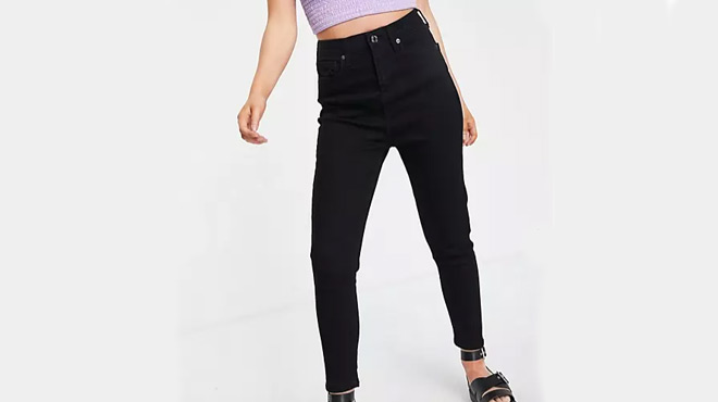 Womens Petite Ellie High Rise Skinny Jeans
